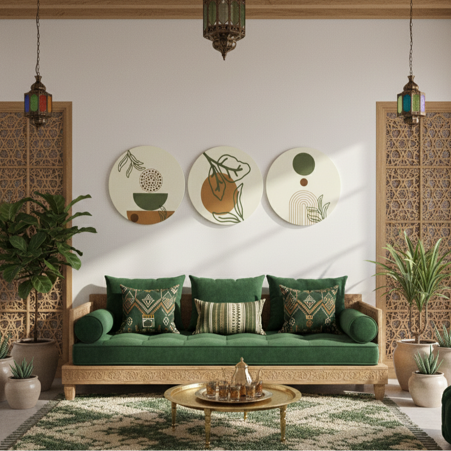 Set de 3 Tableaux Ronds