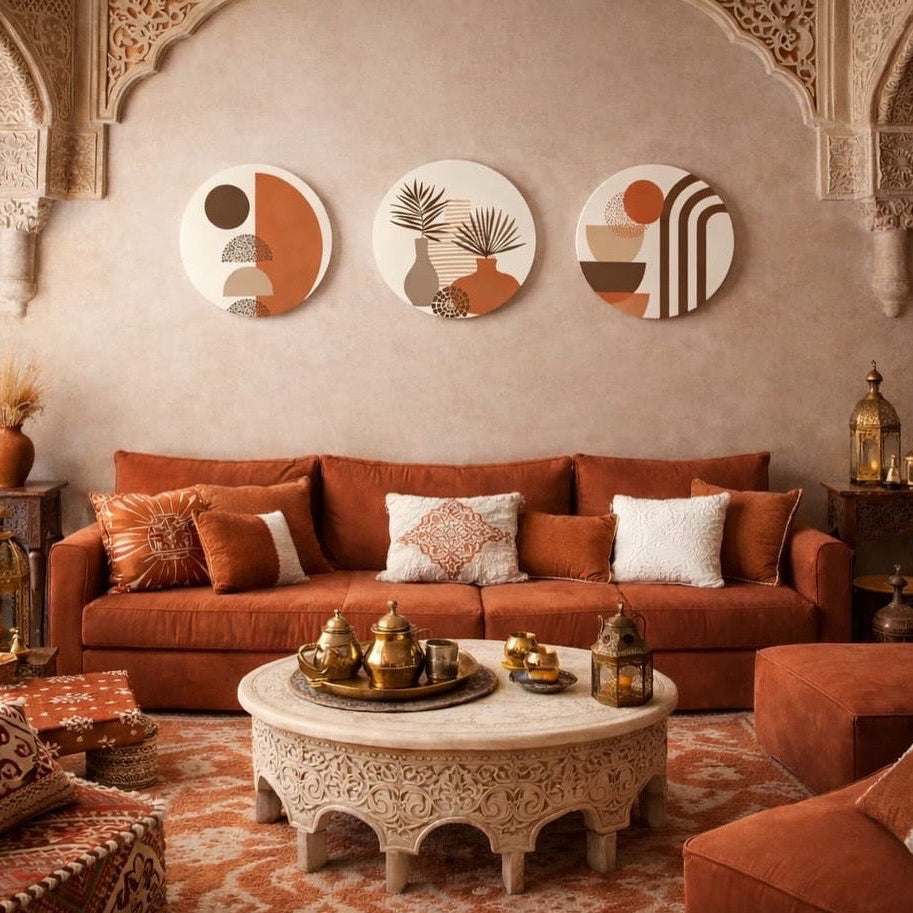 Set de 3 Tableaux Ronds