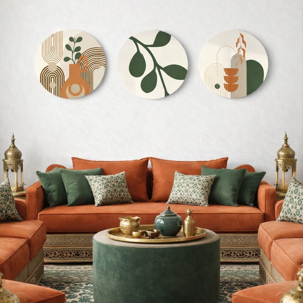 Set de 3 Tableaux Ronds