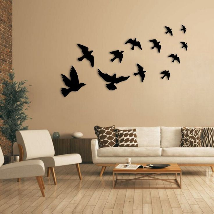 طيور، مجموعة من 12 قطعة