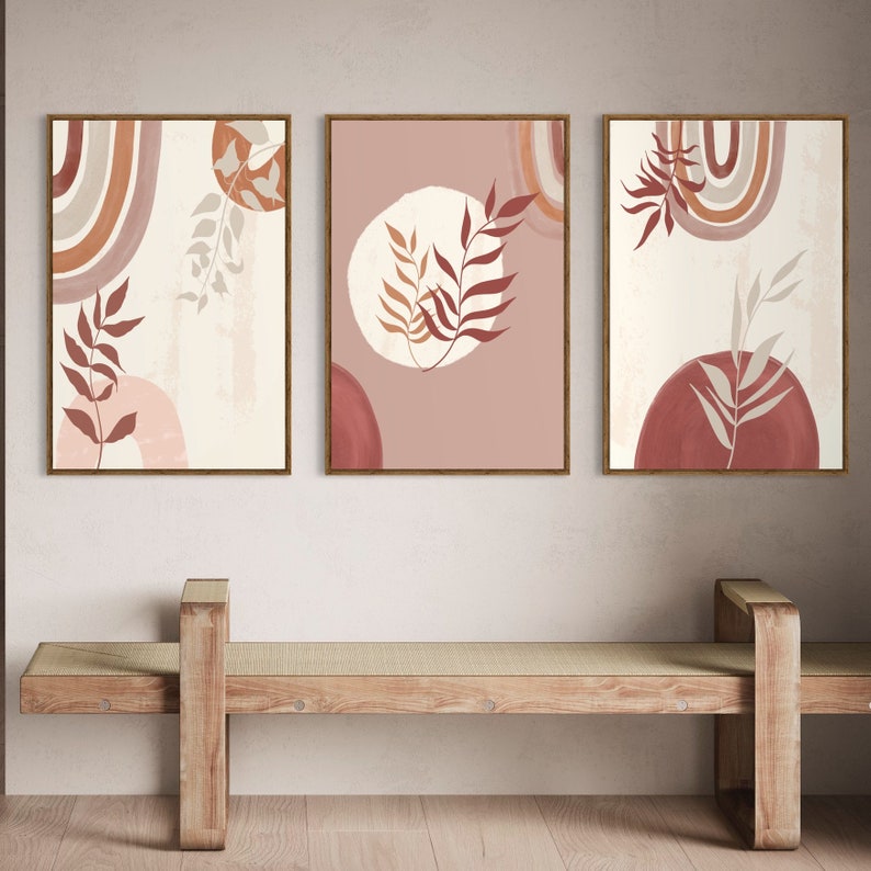 Ensemble de 3 Tableaux Décoration Murale