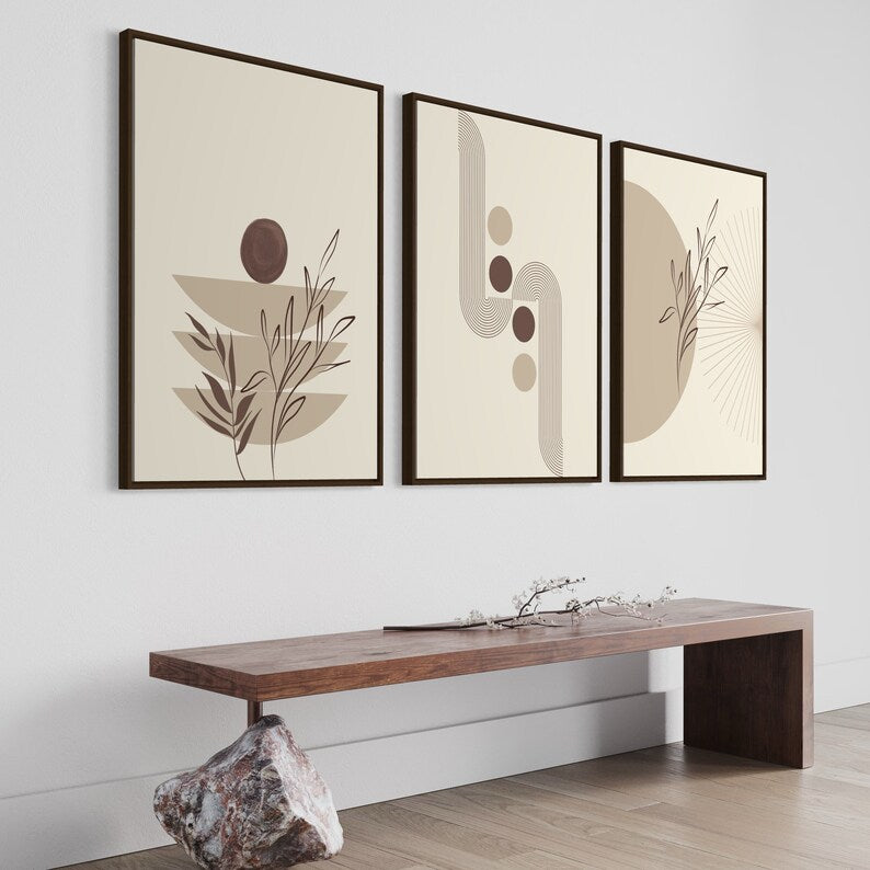 Ensemble de 3 Tableaux Décoration Murale