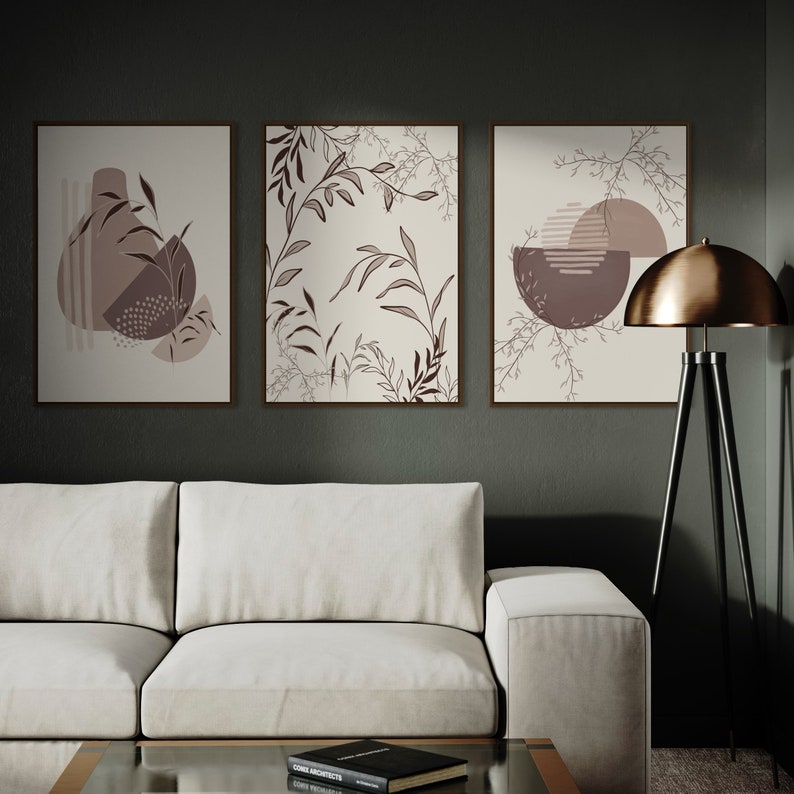Ensemble de 3 Tableaux Décoration Murale