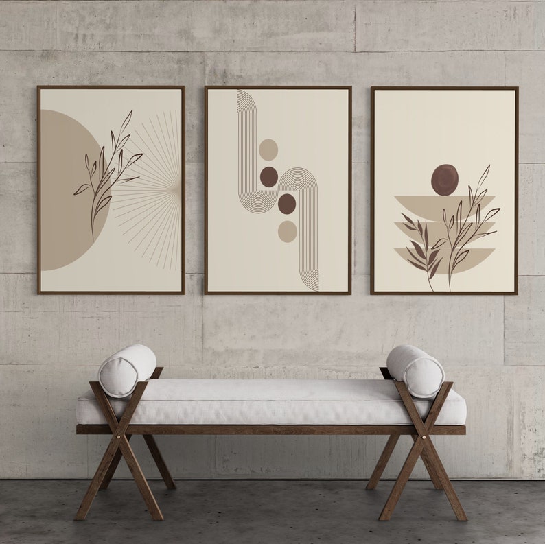 Ensemble de 3 Tableaux Décoration Murale