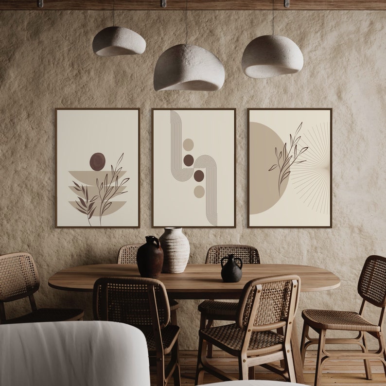 Ensemble de 3 Tableaux Décoration Murale