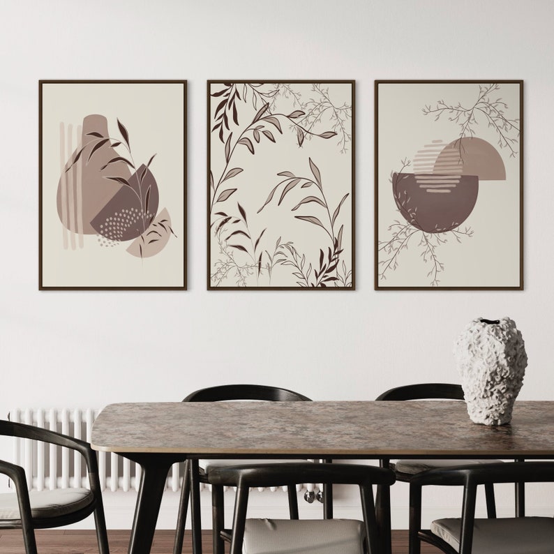 Ensemble de 3 Tableaux Décoration Murale