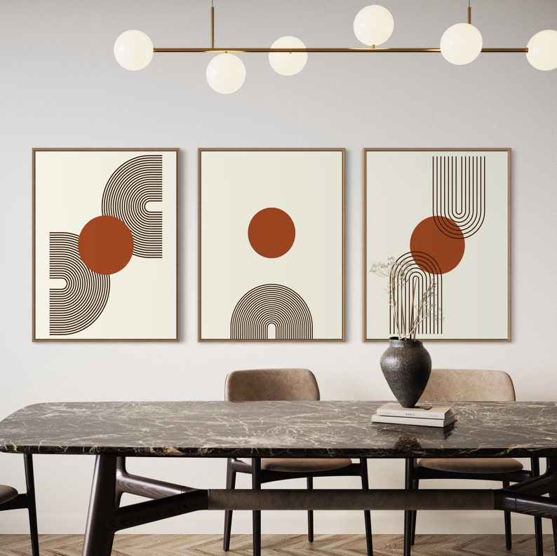 Ensemble de 3 Tableaux Décoration Murale