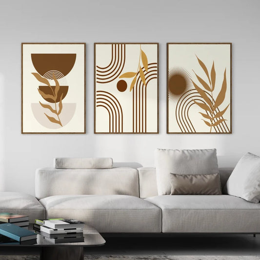 Ensemble de 3 Tableaux Décoration Murales Bohème