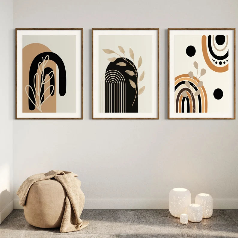 Ensemble de 3 Tableaux Décoration Murale