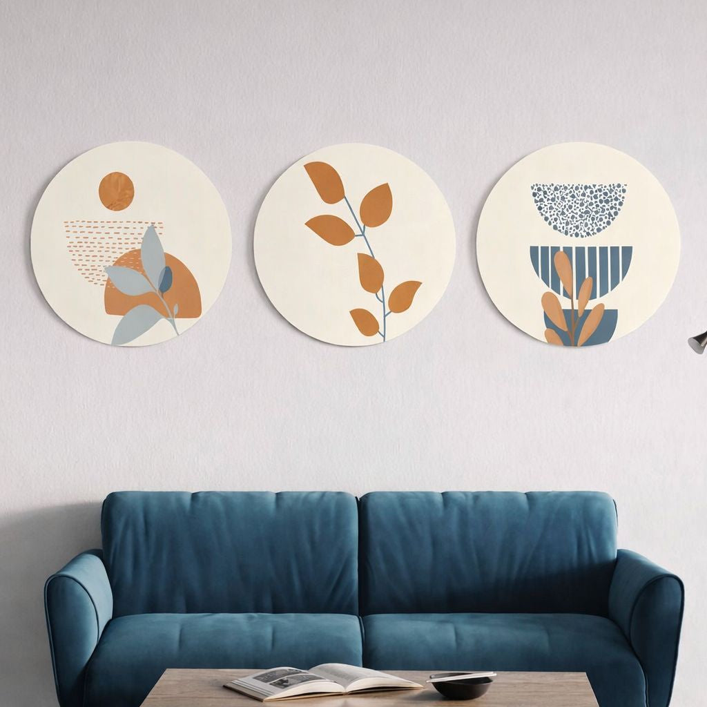 Set de 3 Tableaux Ronds