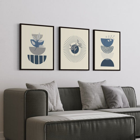 Kit de 3 Tableaux Décoration Murale