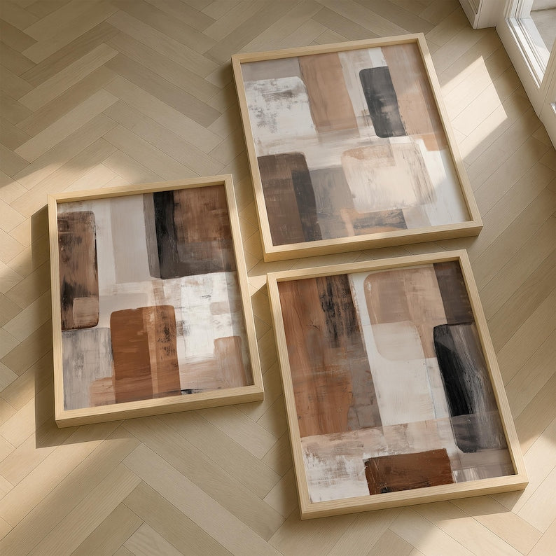 Ensemble de 3 Tableaux Décoration Murale moderne