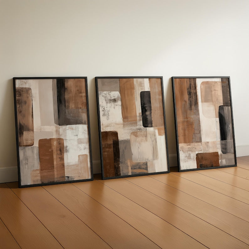 Ensemble de 3 Tableaux Décoration Murale moderne