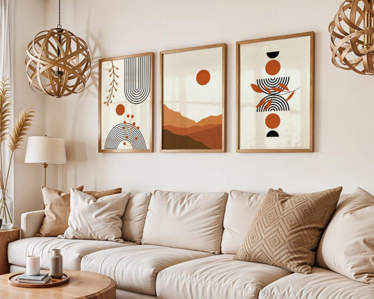 Kit de 3 Tableaux Décoration Murale