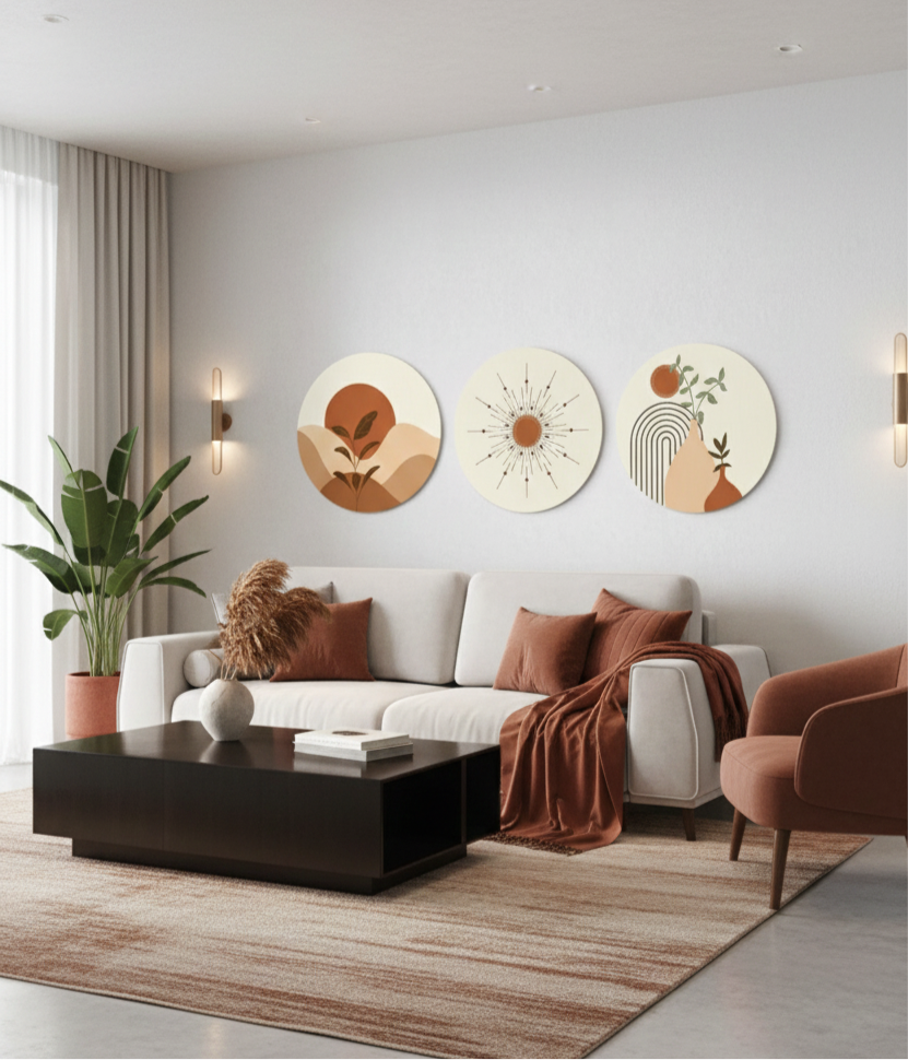Mur de galerie minimaliste
