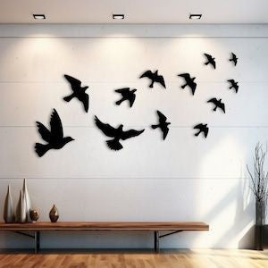 طيور، مجموعة من 12 قطعة