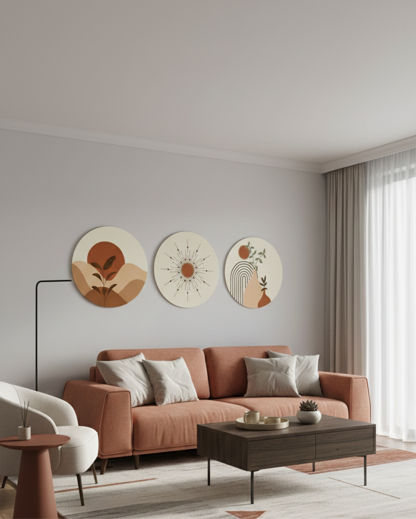 Mur de galerie minimaliste