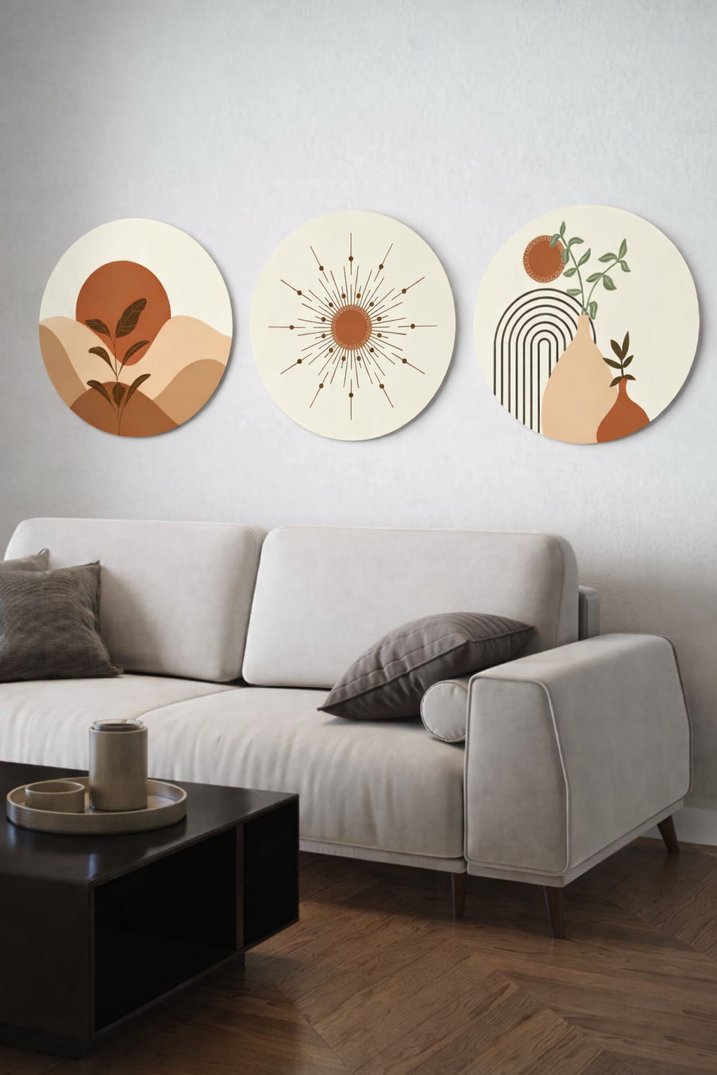 Mur de galerie minimaliste