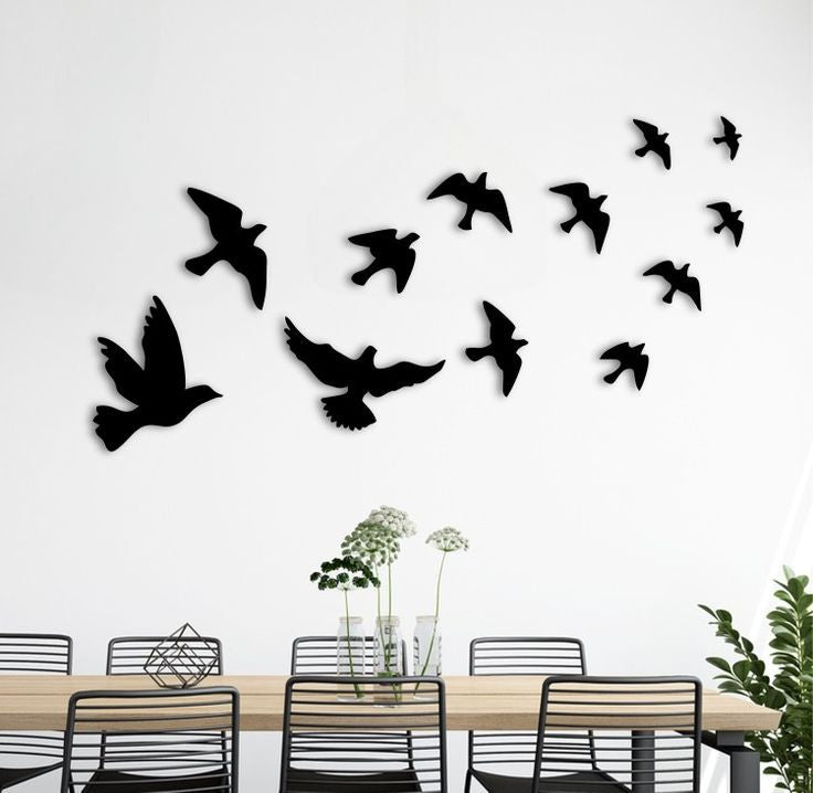 طيور، مجموعة من 12 قطعة