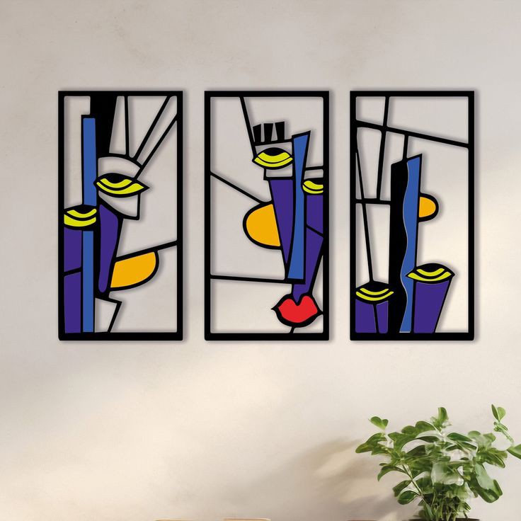 مجموعة من 3 وجوه بيكاسو