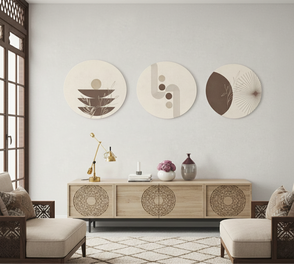 Mur de galerie minimaliste