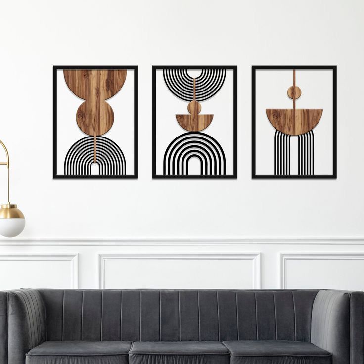 Décoration d'Intérieur en Bois Bohemian Wood Wall Art