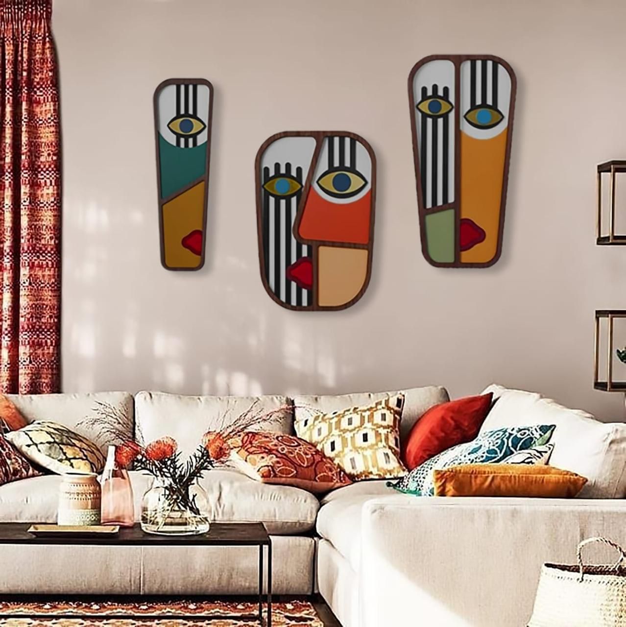 Pack de 3 Masques Africains