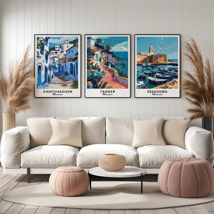 Ensemble de 3 Tableaux