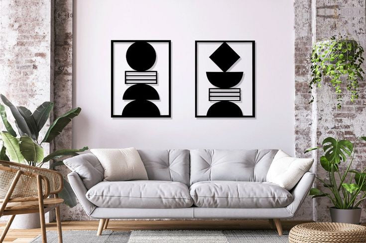 Ensemble de 2 œuvres d'art