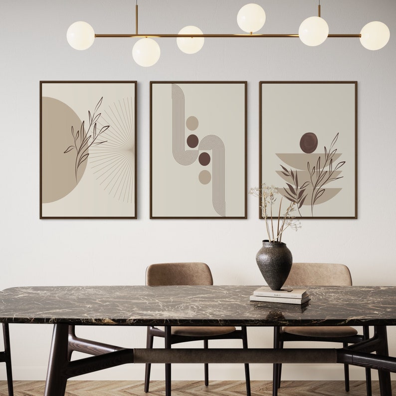 Ensemble de 3 Tableaux Décoration Murale