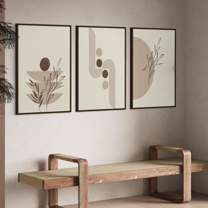 Ensemble de 3 Tableaux Décoration Murale