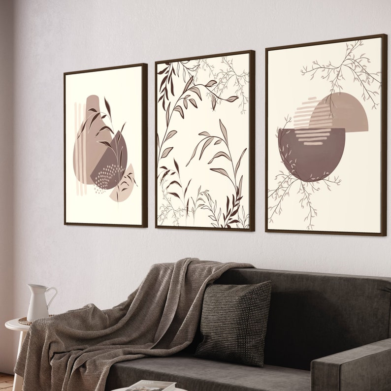 Ensemble de 3 Tableaux Décoration Murale