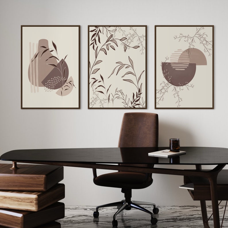 Ensemble de 3 Tableaux Décoration Murale