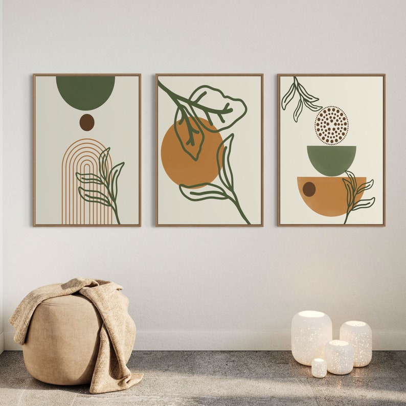 Ensemble de 3 Tableaux Décoration Murale