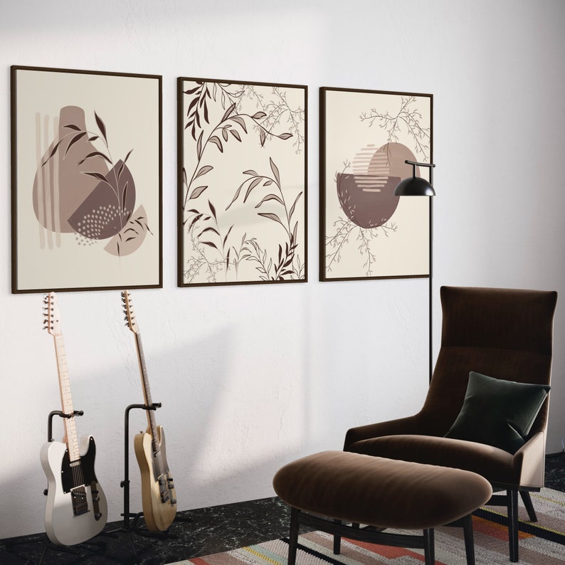 Ensemble de 3 Tableaux Décoration Murale