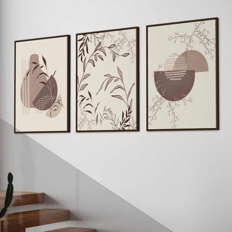 Ensemble de 3 Tableaux Décoration Murale