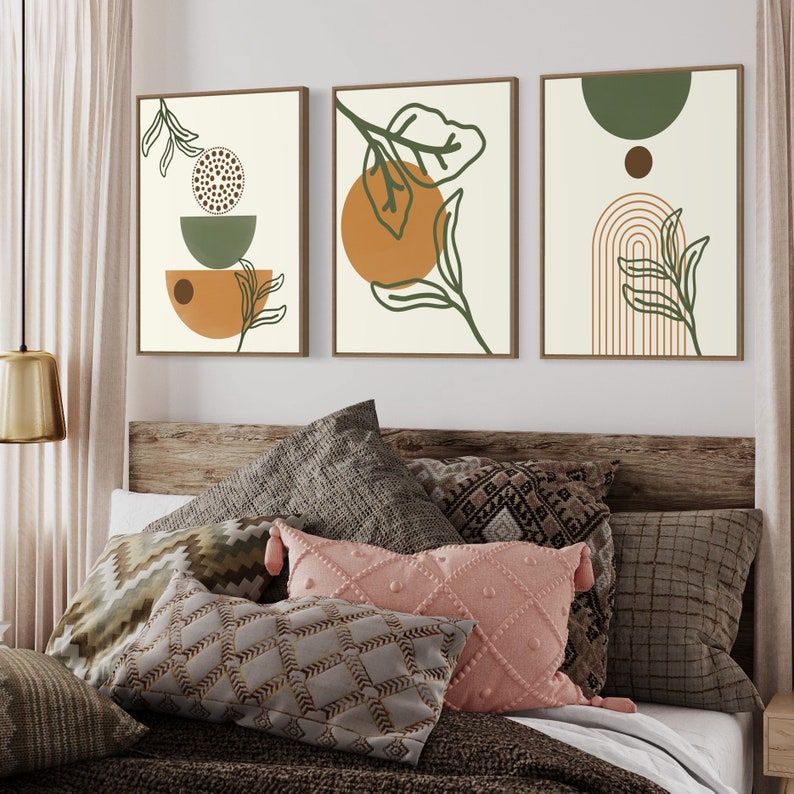 Ensemble de 3 Tableaux Décoration Murale