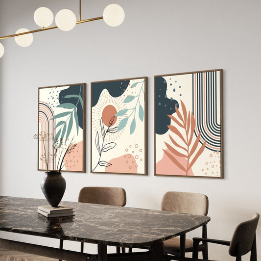 Ensemble de 3 Tableaux Décoration Murale