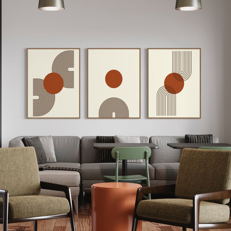 Ensemble de 3 Tableaux Décoration Murale