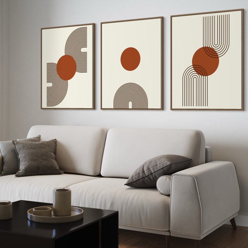 Ensemble de 3 Tableaux Décoration Murale