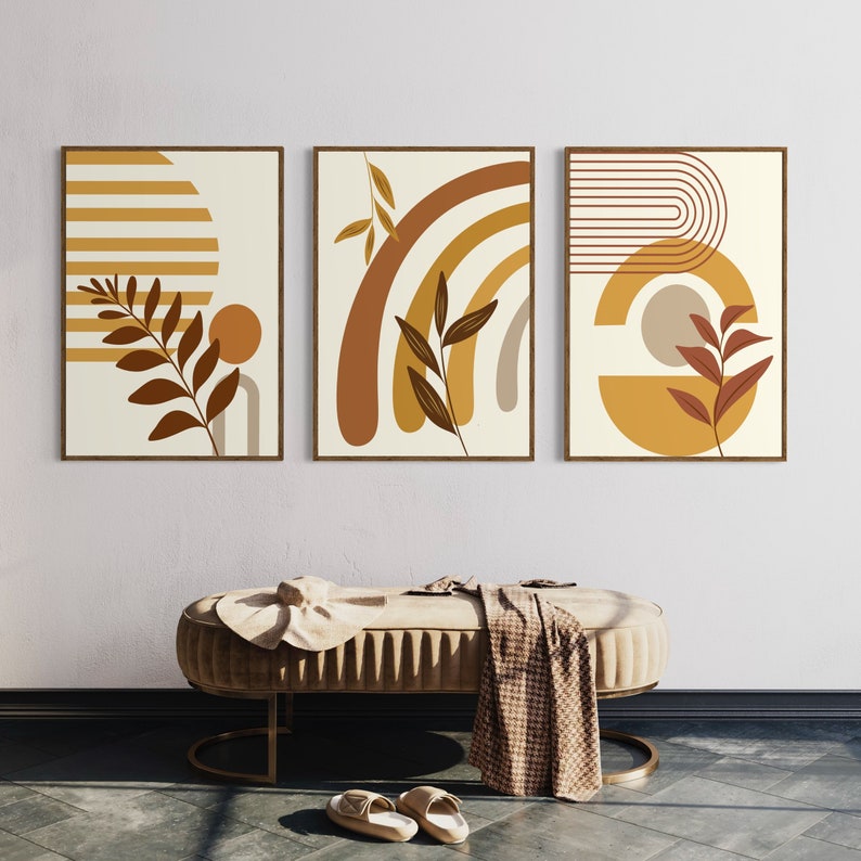 Ensemble de 3 Tableaux Décoration Murale