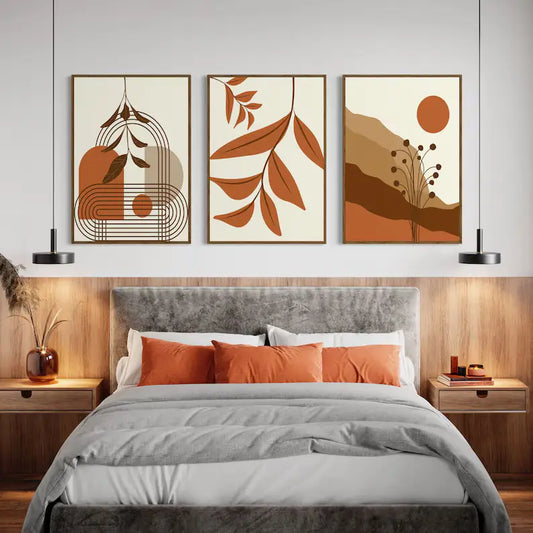 Ensemble de 3 Tableaux Muraux Bohème