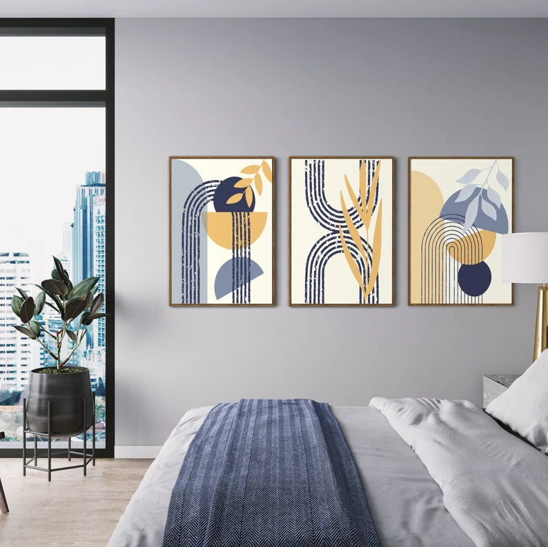 Ensemble de 3 Tableaux Murales Bohème