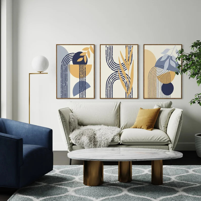 Ensemble de 3 Tableaux Murales Bohème