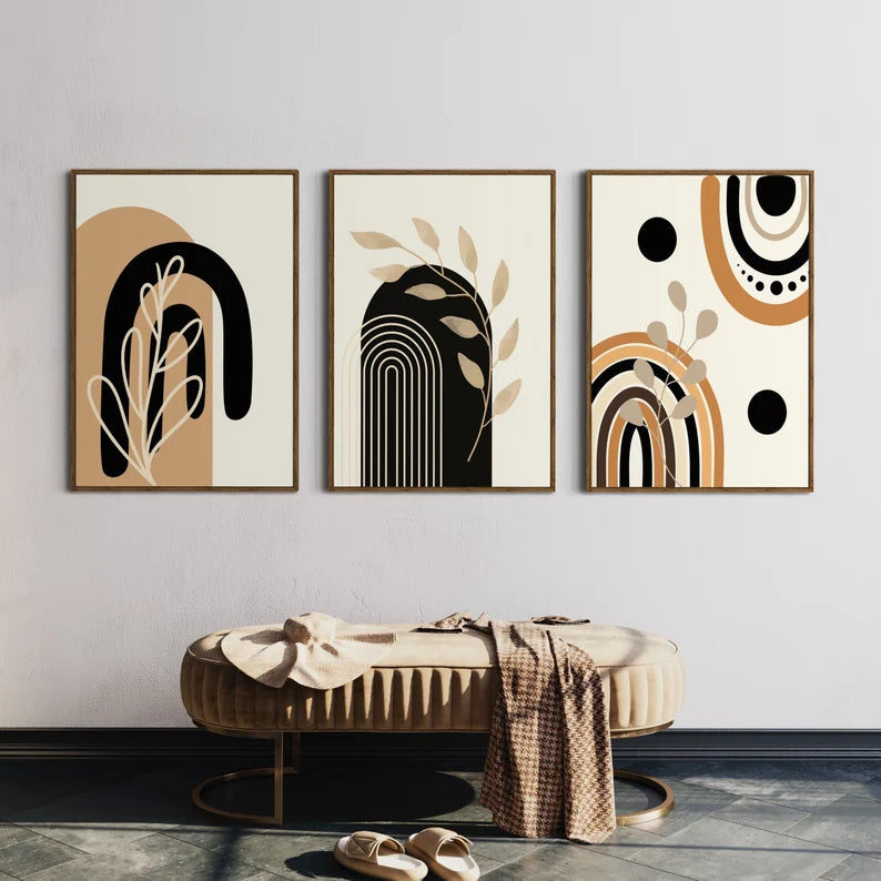 Ensemble de 3 Tableaux Décoration Murale