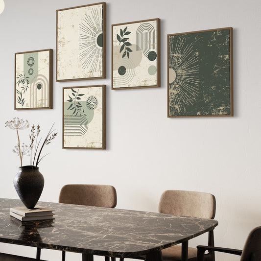 Lot de 5 Tableaux décoration murale