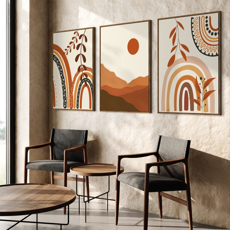 Kit de 3 Tableaux Décoration Murale