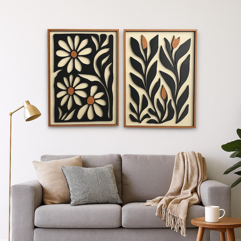 Décoration murale moderne du milieu du siècle