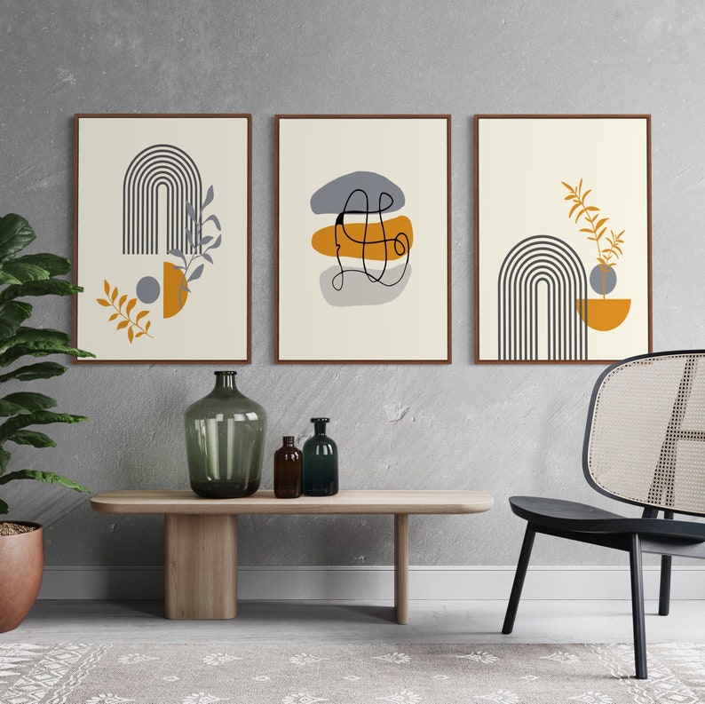 Ensemble de 3 Tableaux Décoration Murale