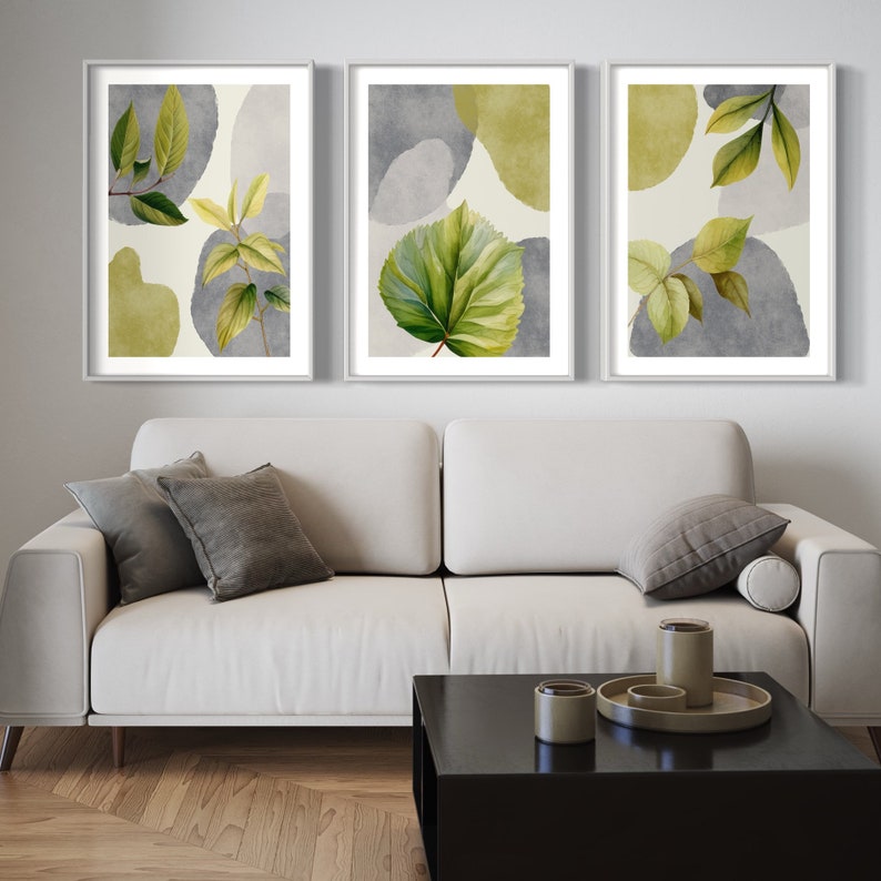 Ensemble de 3 Tableaux Décoration Murale